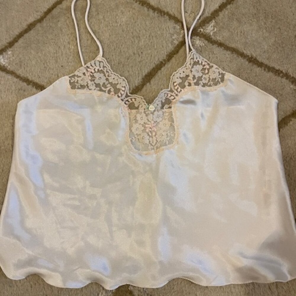 Lt. Pink Lace & Satin Camisole